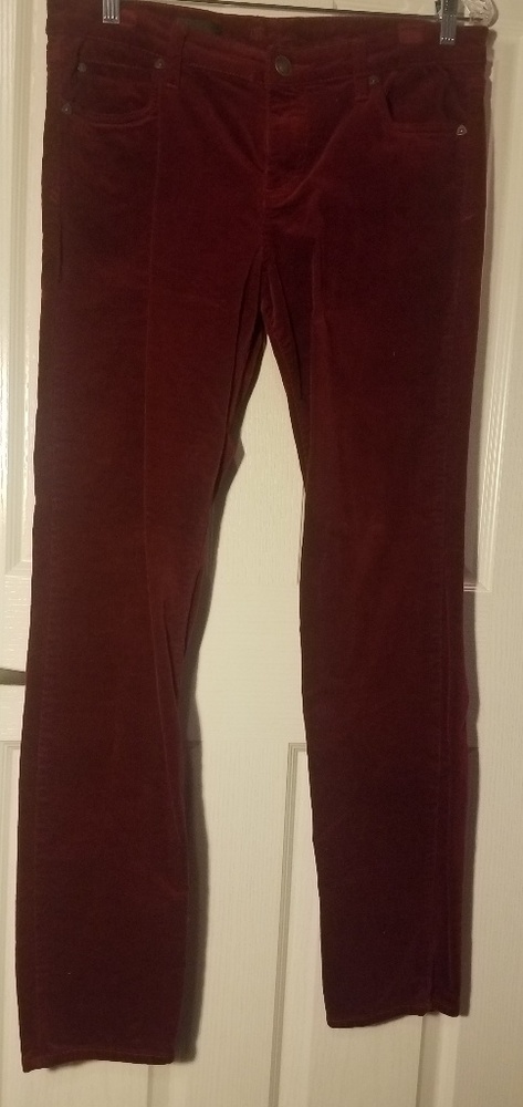 Deep Red Corduroys